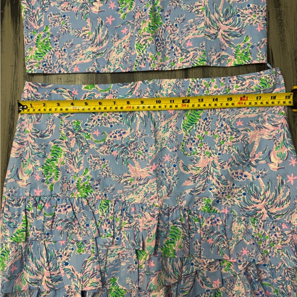 Lilly Pulitzer Rosalie Skirt Set in the "Blue Peri The Turtle Package” NWT - Picture 12 of 16